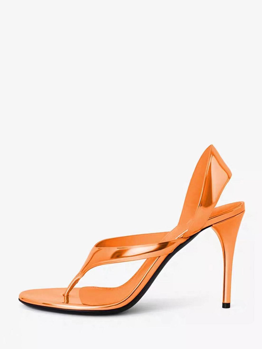 Gold Stiletto Sandals — view 2