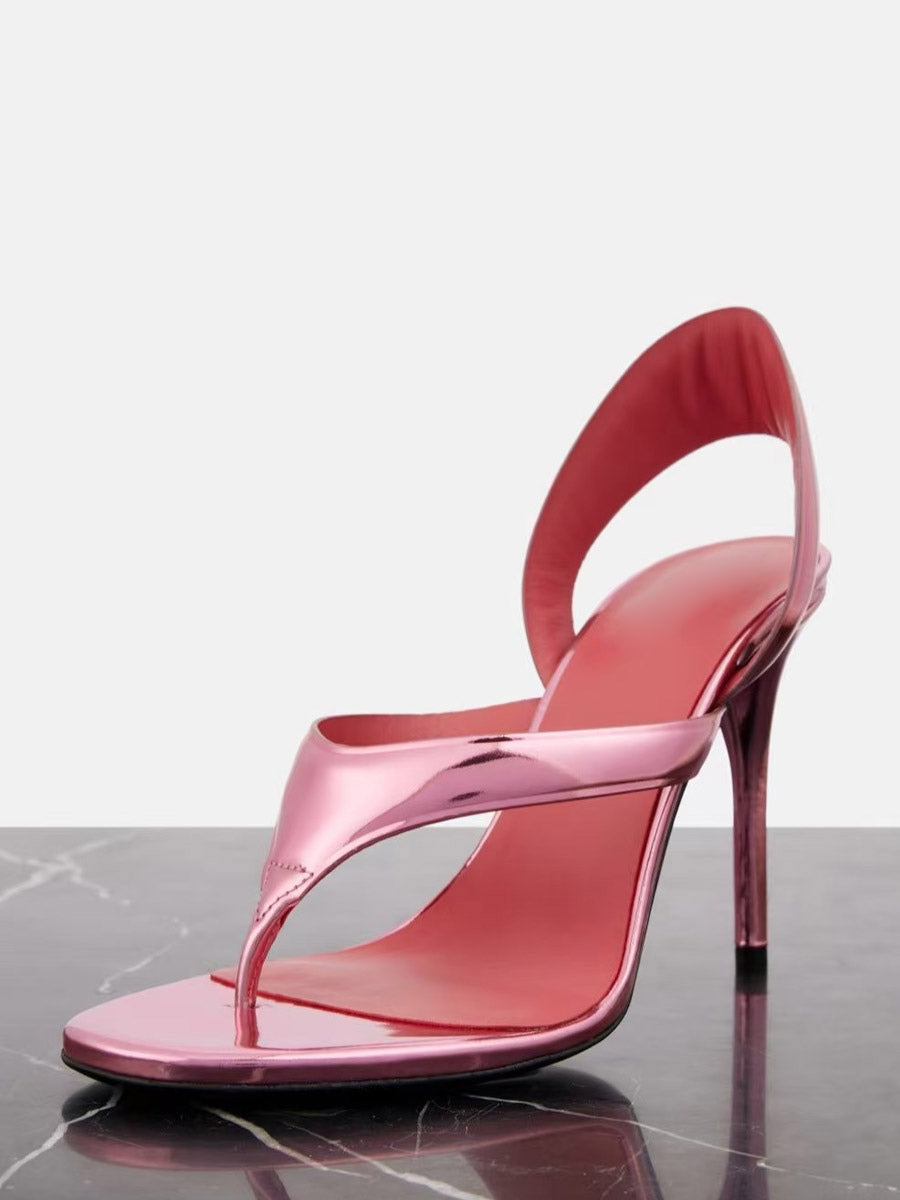 Gold Stiletto Sandals — view 5