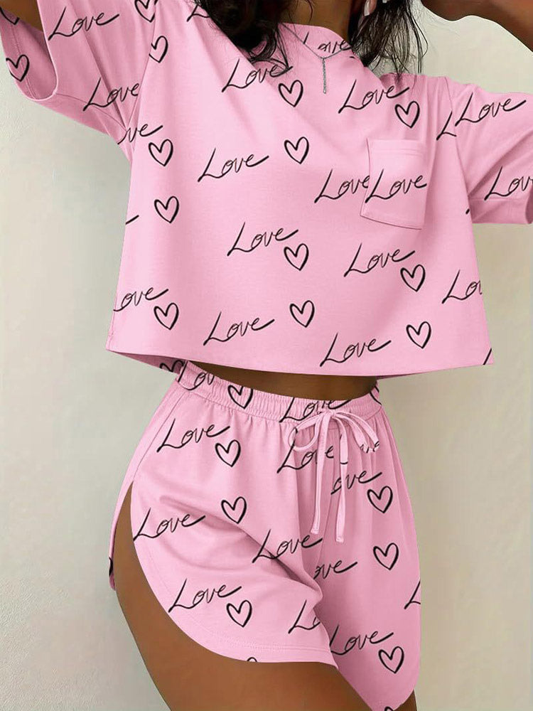 Rose Short-Sleeve Two-Piece Set — view 3