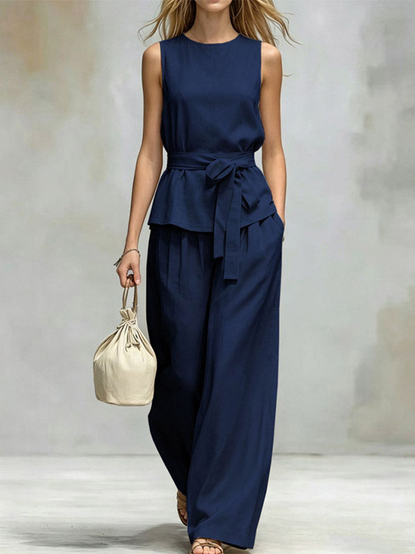 Apricot Sleeveless Two-Piece Set — view 2