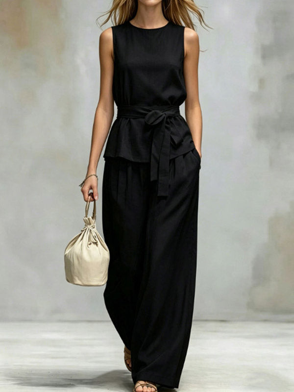 Apricot Sleeveless Two-Piece Set — view 5