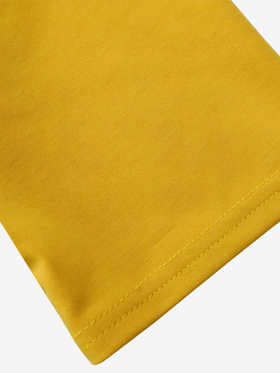 yellow short sleeve pleated two piece set — view 8