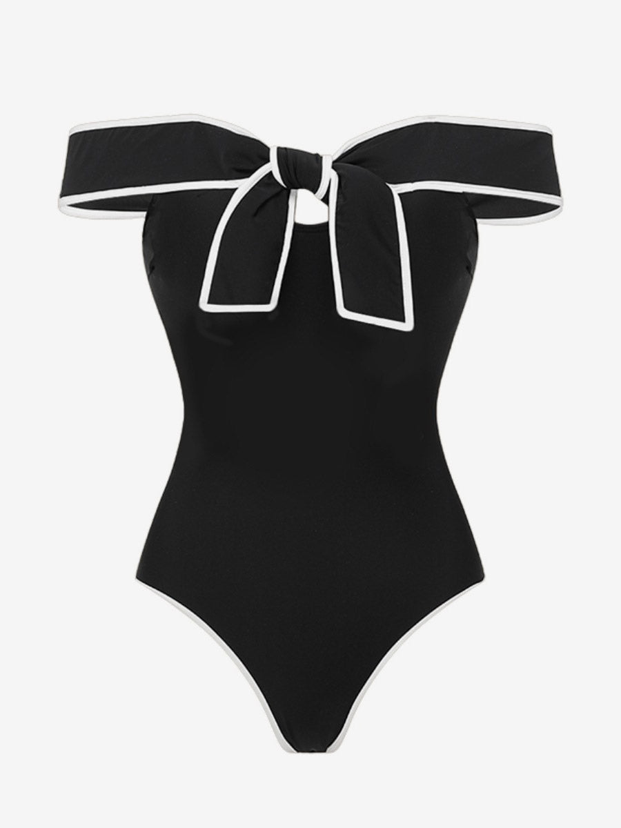 Black Sleeveless Bow Detail Beach Cover-Up — view 13
