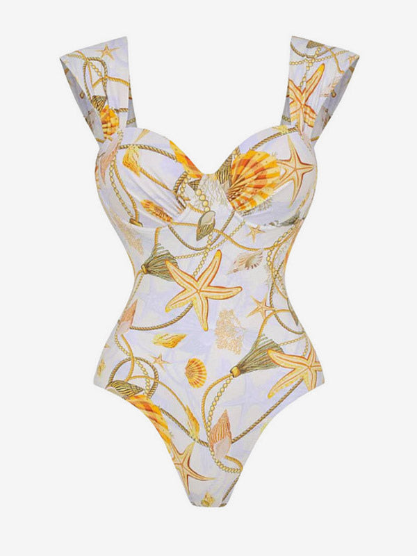 yellow sleeveless swimsuit — view 7