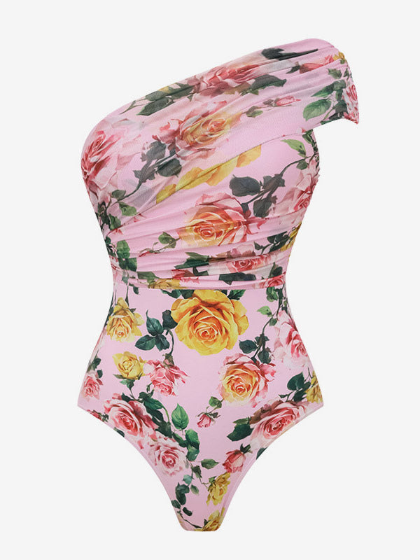 Pink Floral Swimsuit — view 5