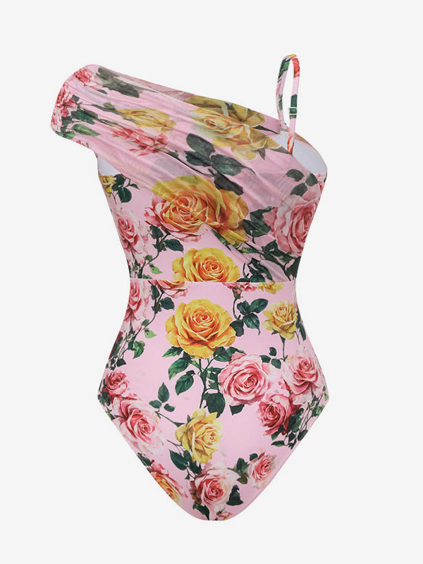 Pink Floral Swimsuit — view 6
