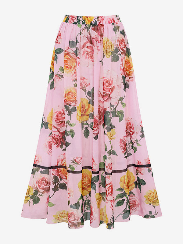 pink floral swimsuit — view 8