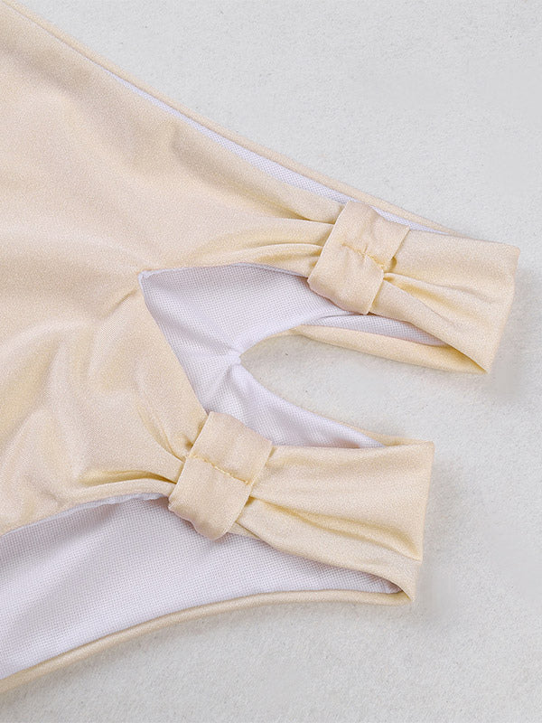 apricot sleeveless ruffle strappy beach cover up — view 11