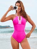 Hunter Green Halter-Neck Swimsuit — view 1