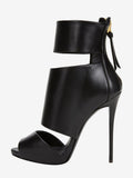 Black Stiletto Sandals — view 1