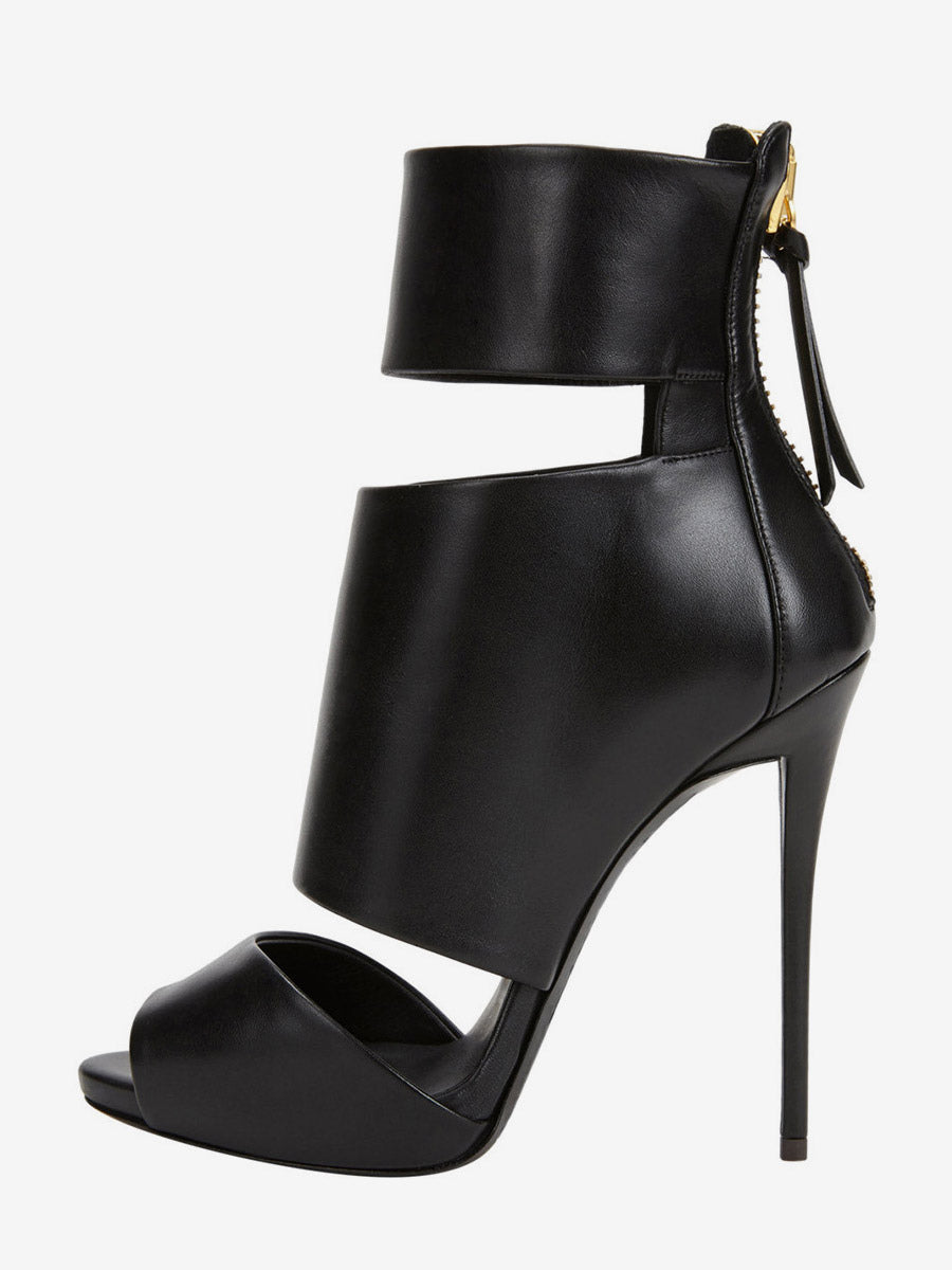 Black Stiletto Sandals — view 1