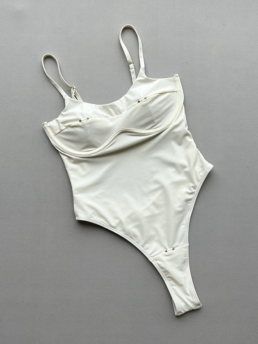 ivory swimsuit — view 4