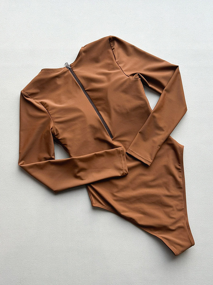 brown swimsuit — view 7