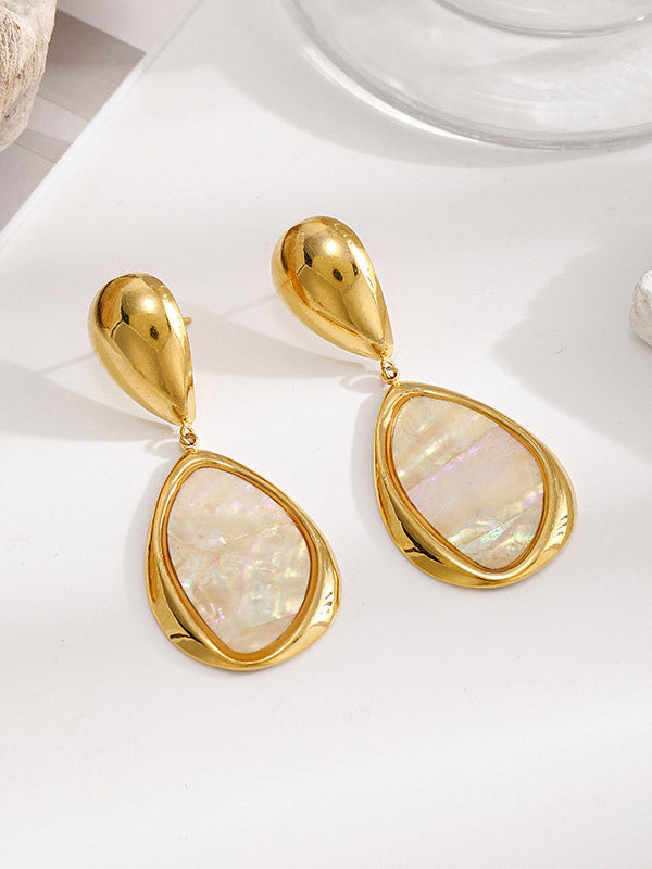 pink earrings — view 2