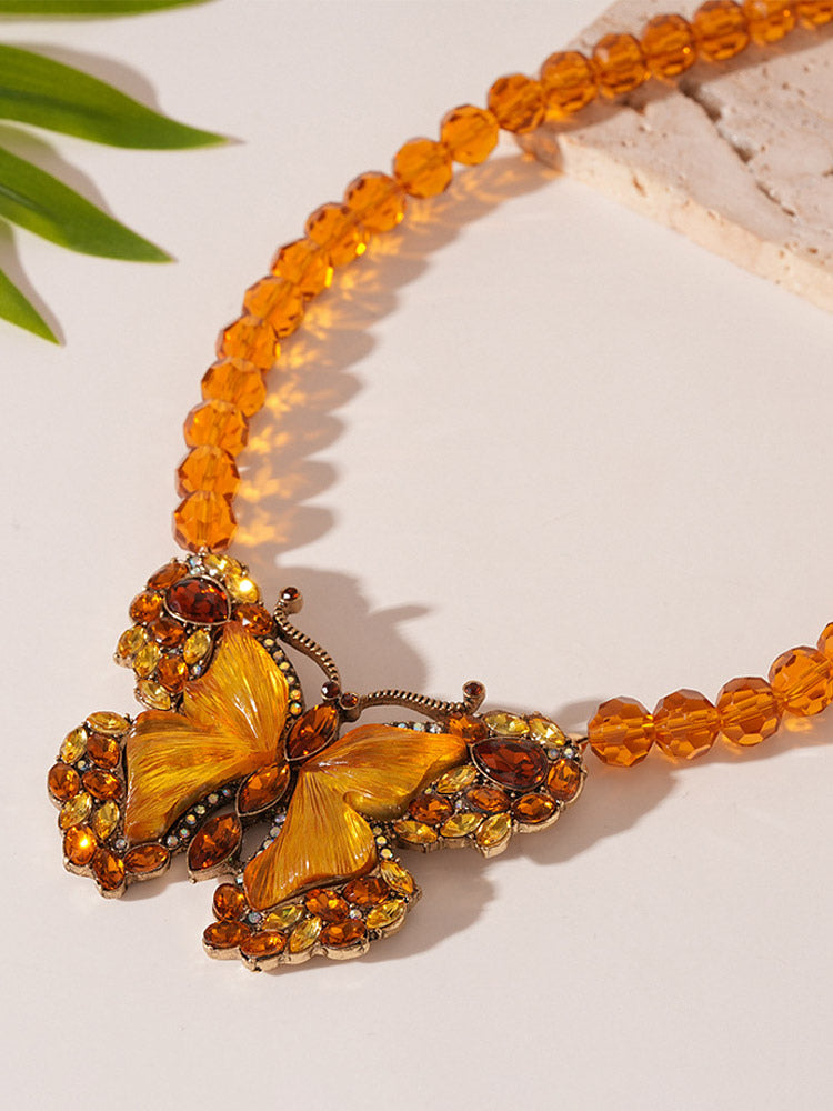 orange necklace — view 3