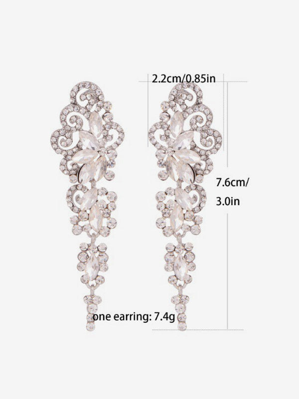 White Embellished Earrings — view 6