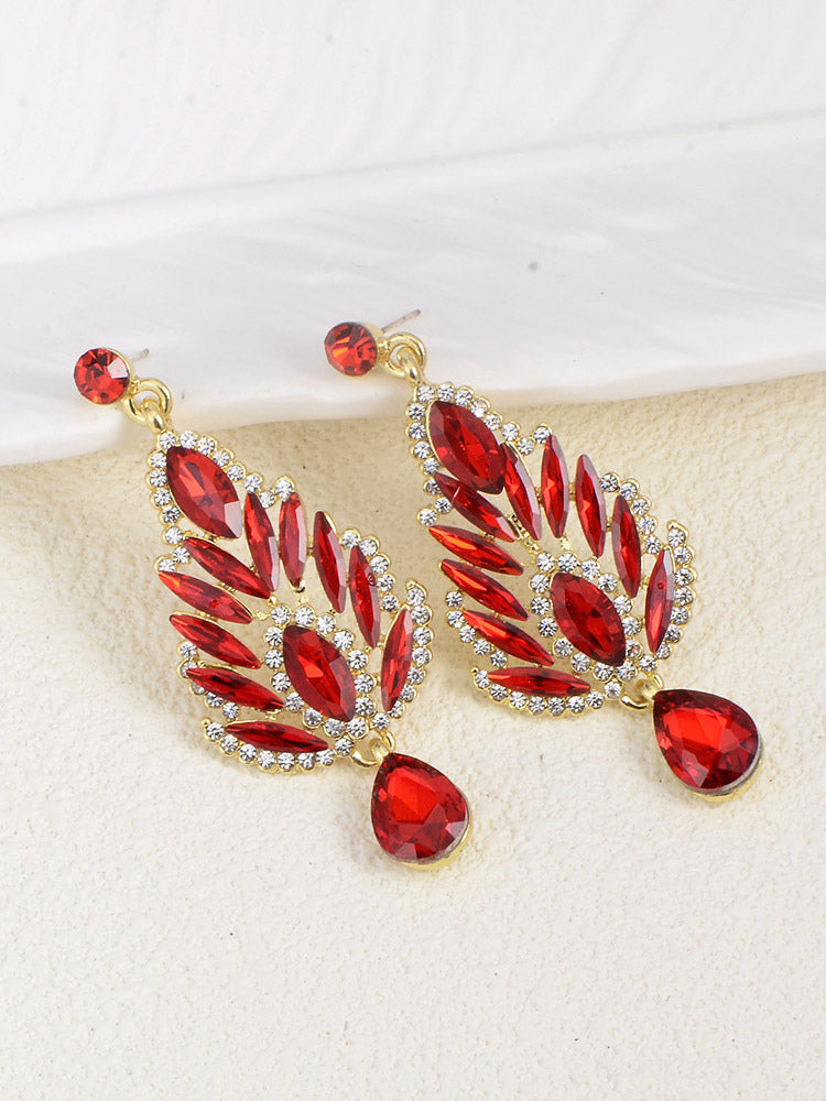green earrings — view 4