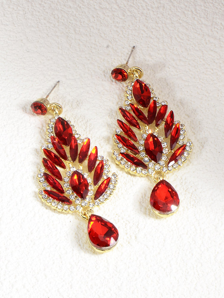 green earrings — view 5
