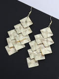 gold earrings — view 1