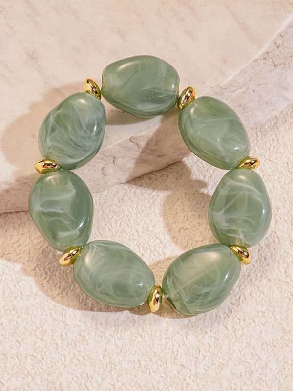 green bracelet — view 2