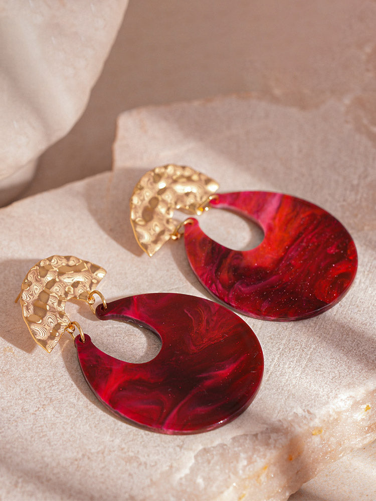 red earrings — view 5