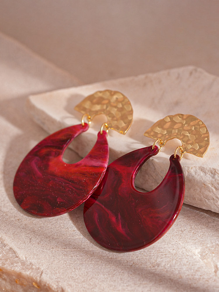 red earrings — view 4