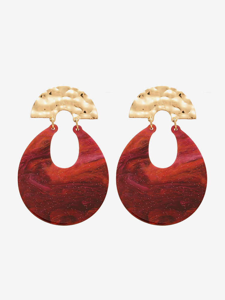 red earrings — view 3