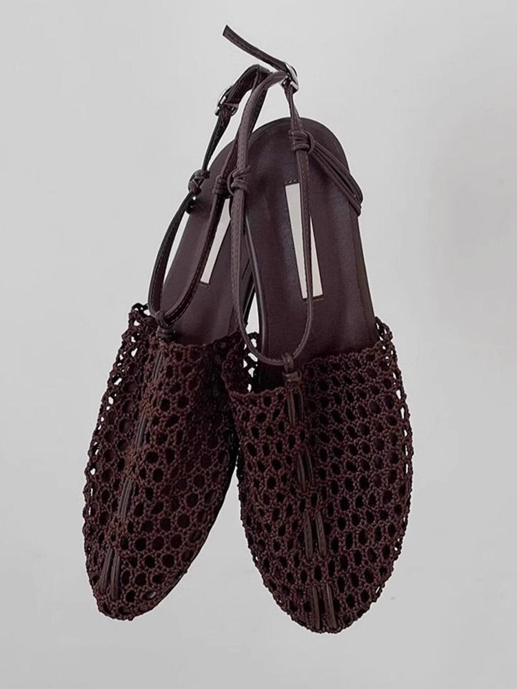 Brown Round-Toe Sandals — view 2