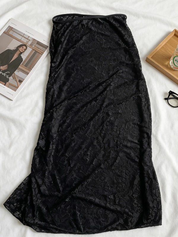 black lace swimsuit — view 7