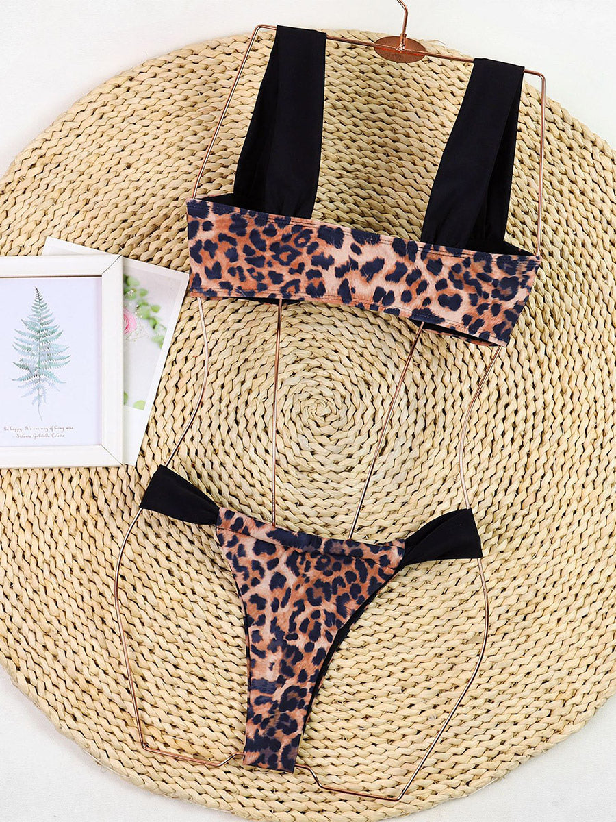 leopard print bikini set — view 3
