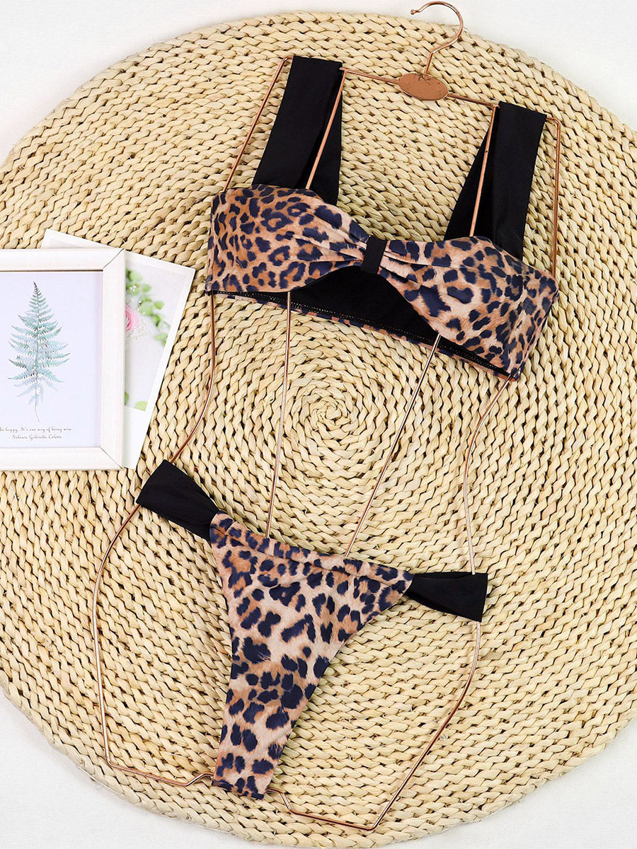 leopard print bikini set — view 2
