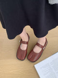 red ballet flats — view 6