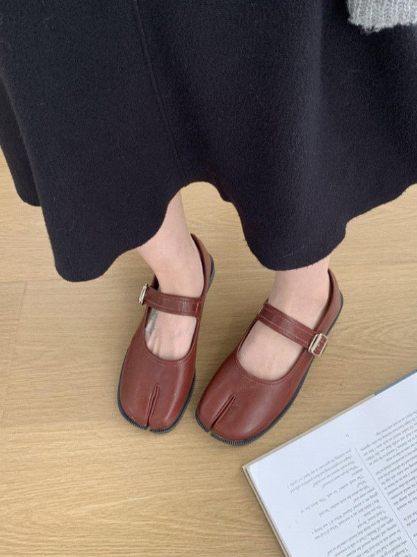 red ballet flats — view 6