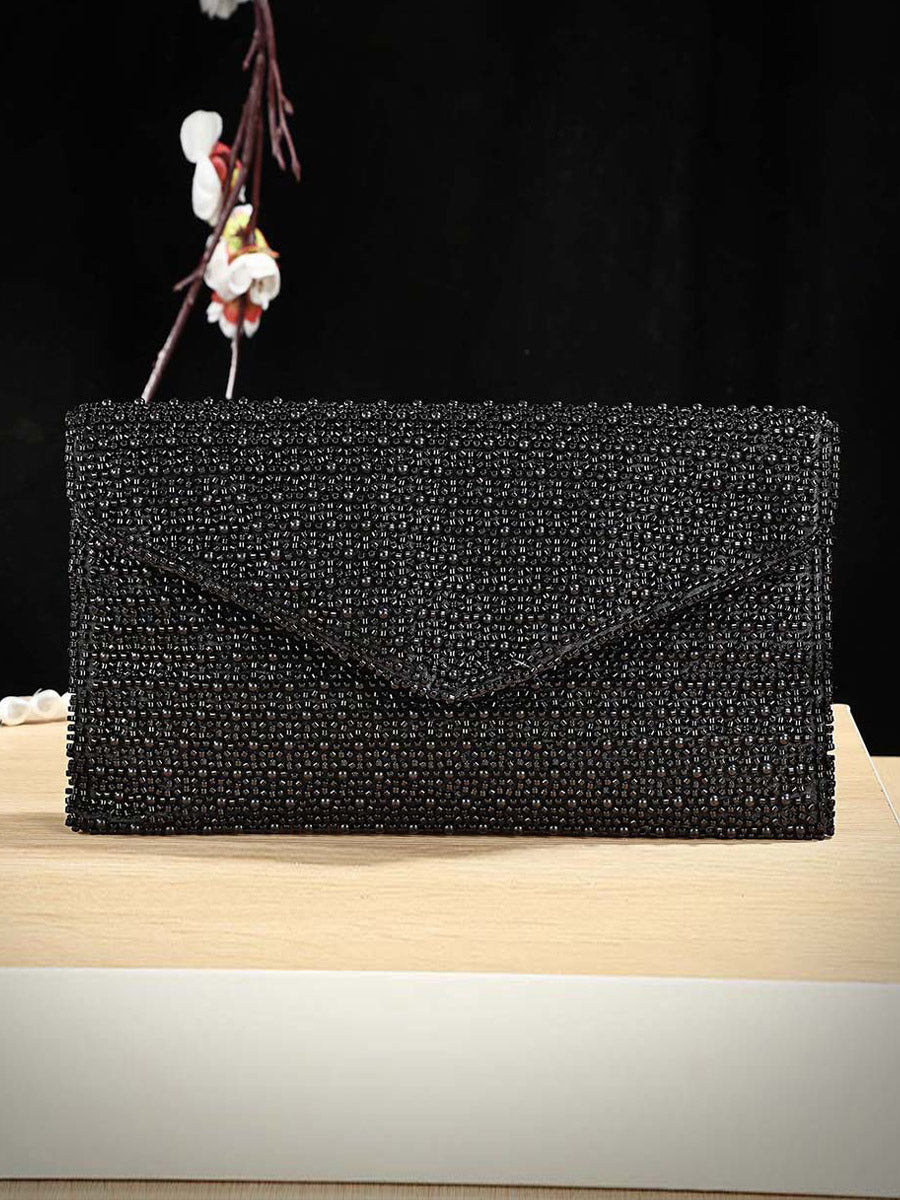 gold embellished handbag — view 4