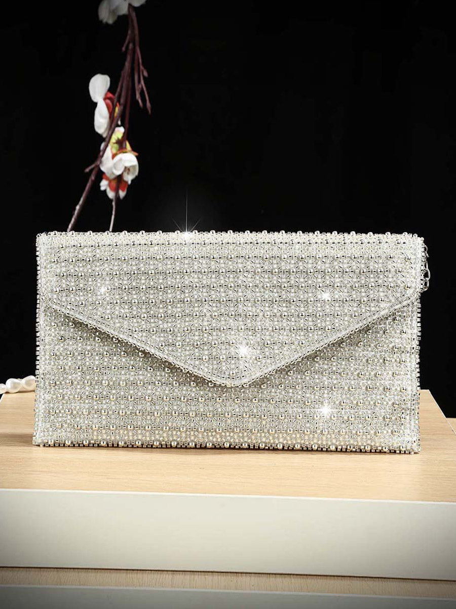 gold embellished handbag — view 5