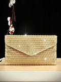 gold embellished handbag — view 1