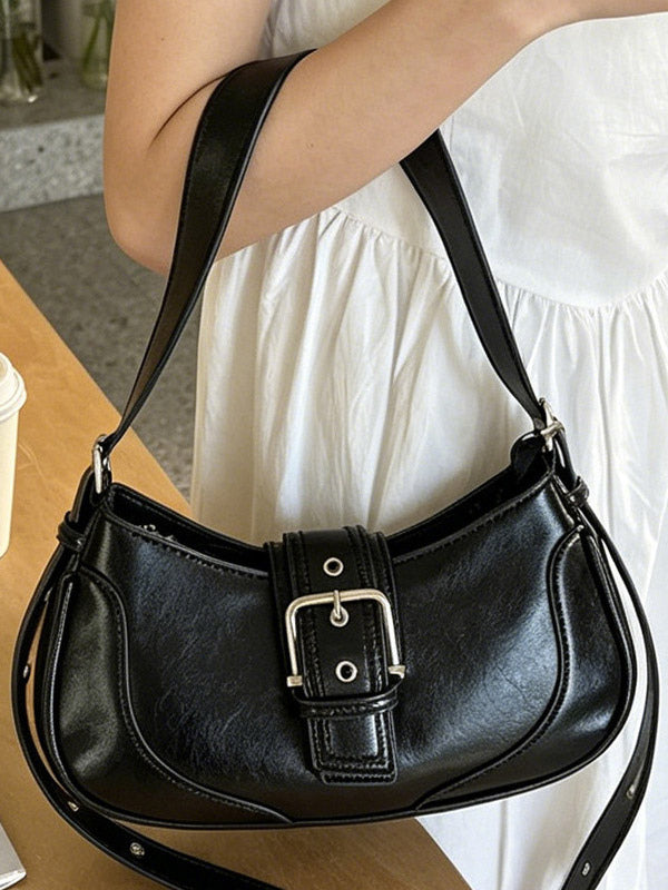 Black Buckle Handbag — view 2