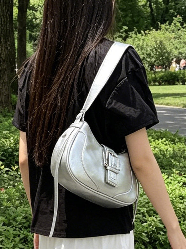 black buckle handbag — view 7
