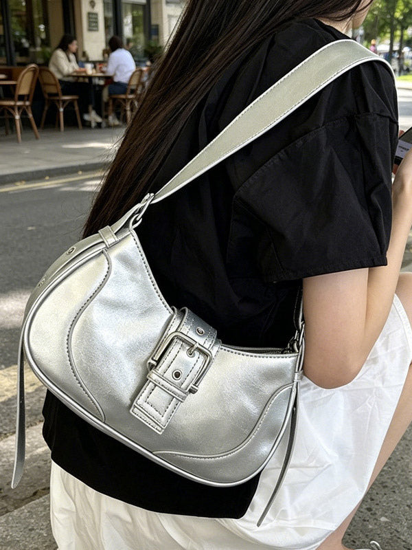 black buckle handbag — view 5