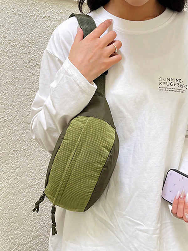 green contrast panel handbag — view 5