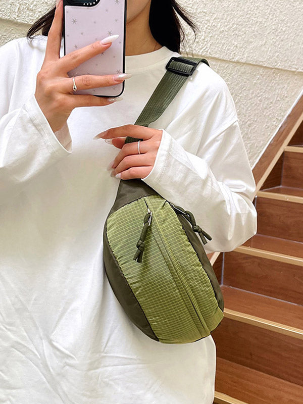 green contrast panel handbag — view 6