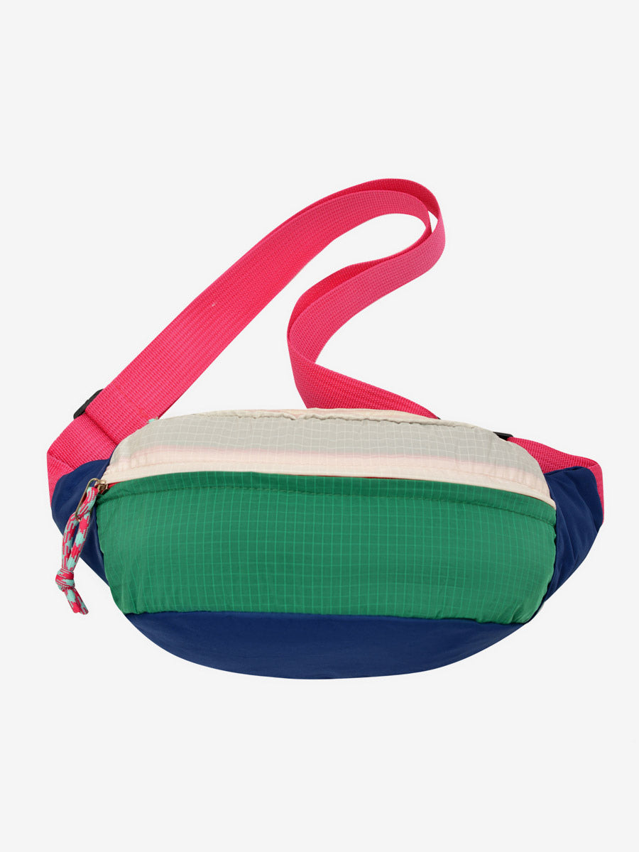 green contrast panel handbag — view 1