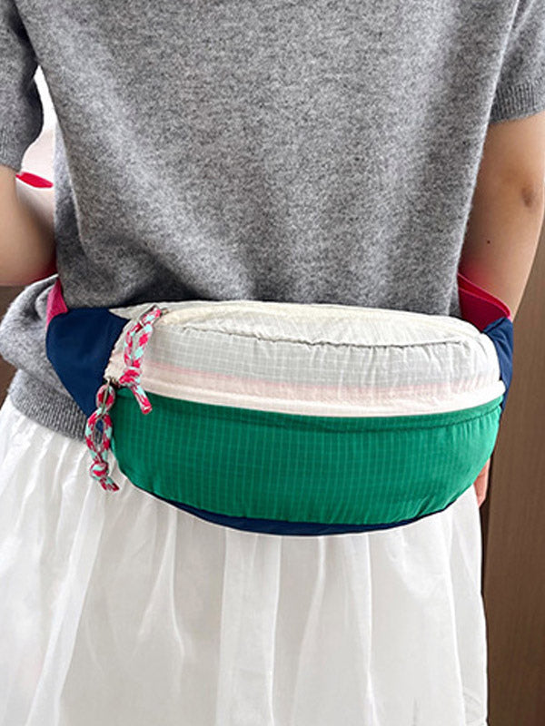 green contrast panel handbag — view 2
