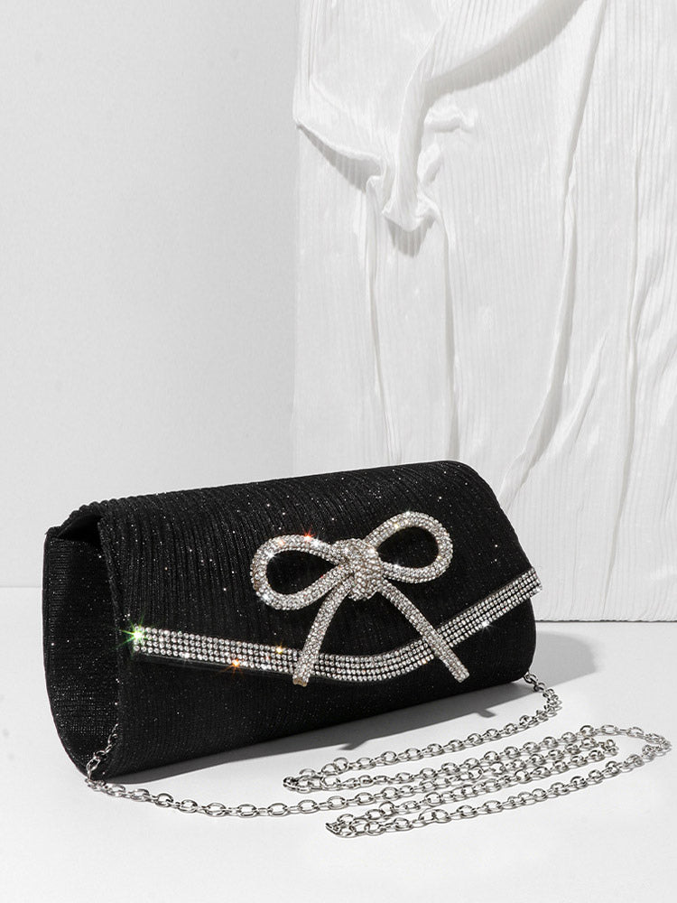 gold pleated handbag — view 5