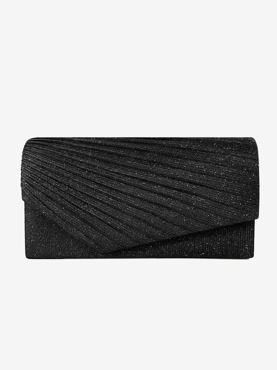 gold pleated handbag — view 5
