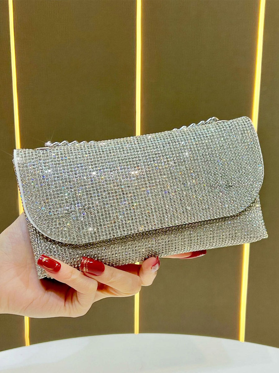 gold embellished handbag — view 8