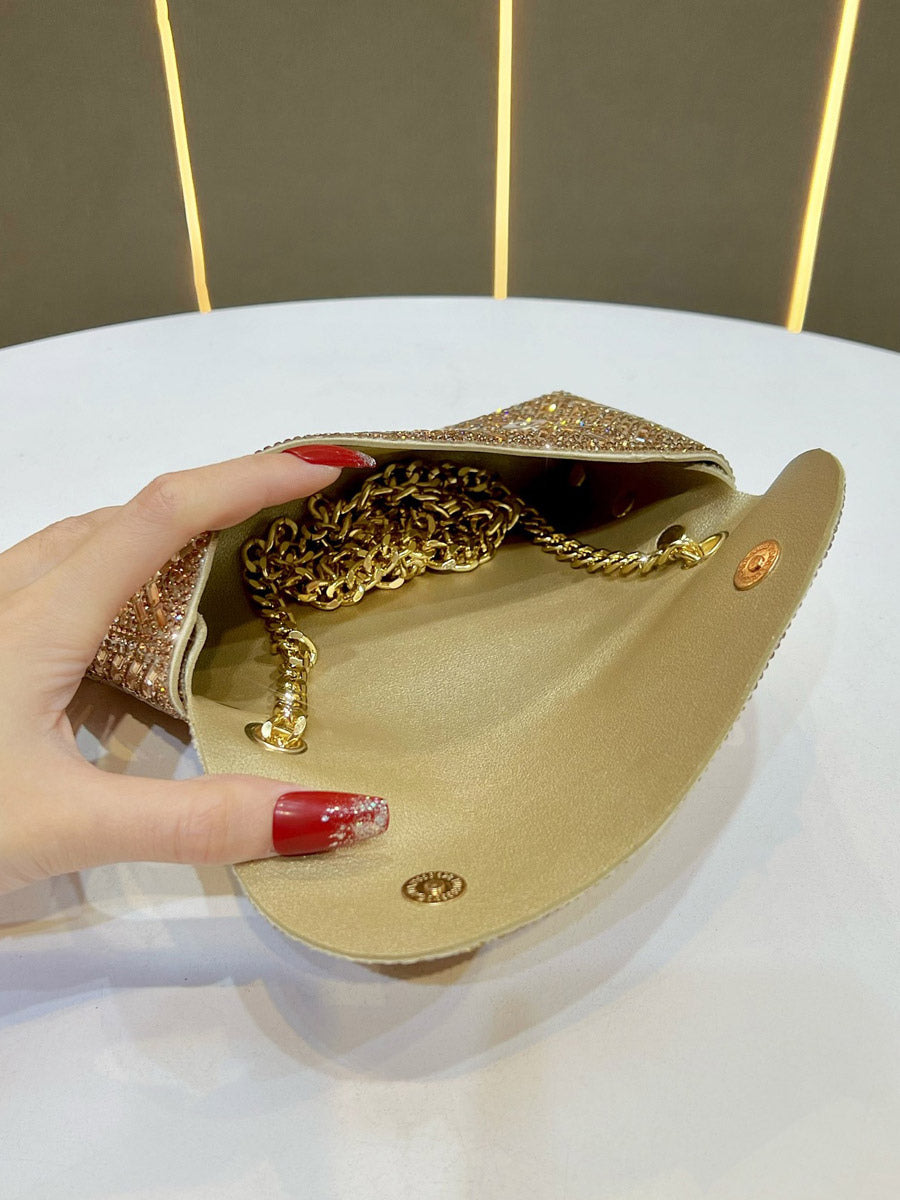 gold embellished handbag — view 4