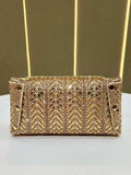 gold embellished handbag — view 2