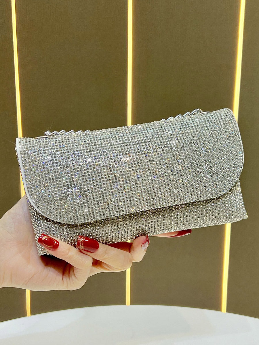 gold embellished handbag — view 9