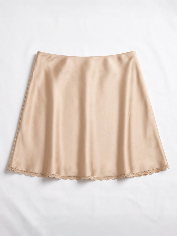 Champagne Satin Short Trousers — view 6